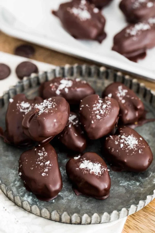 Chocolate Coated Almond Dates